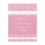 ADULT BIRTHDAY INVITATION :: ornately patterned P8