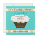 Adult Birthday Party Invitation - Birthday Cupcake
