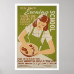 Adult Classes Winnetka 1941 WPA posters
