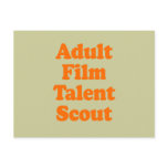 ADULT FILM TALENT SCOUT postcards
