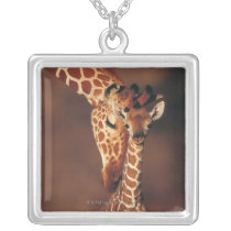Adult Giraffe with calf (Giraffa camelopardalis) Pendants