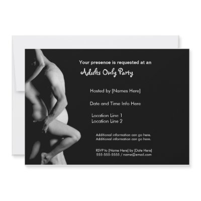 Adults Only Party Invitations by melroseplacesf