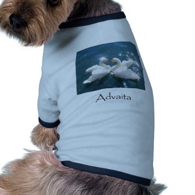Advaita Swans Doggie T Shirt by AdvaitaZen