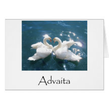 Advaita Swans Greeting Card