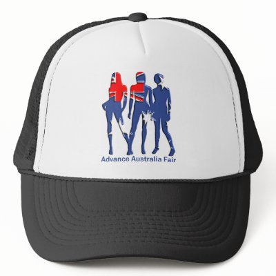 Advance Australia Fair, Australia T-Shirts! Trucker Hats by aussiechristmas