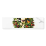 Advent Wreath On White Background Bumper Sticker
