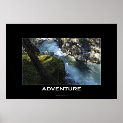 ADVENTURE River Motivational Photo Print by RavenSpiritPrints