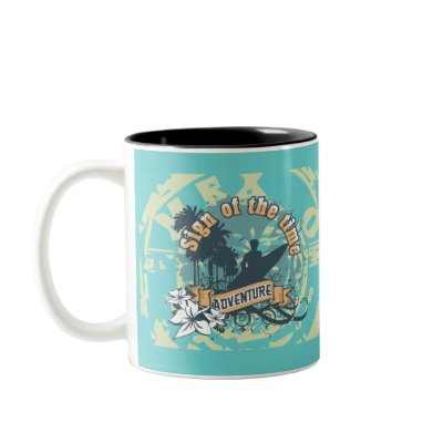 Adventure Surfing Tshirts and Gifts Mugs by HotGraphicTshirts