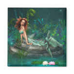 Adventurine Mermaid Refrigerator Magnet