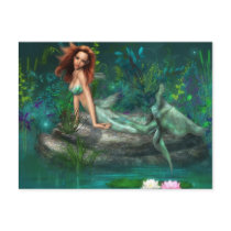 Adventurine Mermaid Postcard