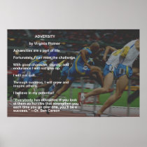 Adversity poster with quote by Dr. Ben Carson