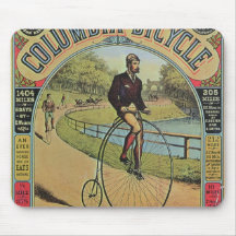 Advert for the Columbia Bicycle Mouse Pads