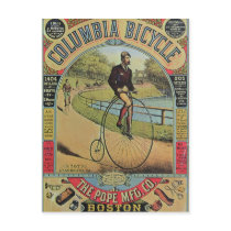Advert for the Columbia Bicycle Post Card