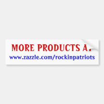 ADVERTISE FOR ROCKIN PATRIOTS BUMPER STICKER