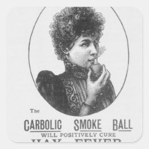 Advertisement for the Carbolic Smoke Ball Stickers