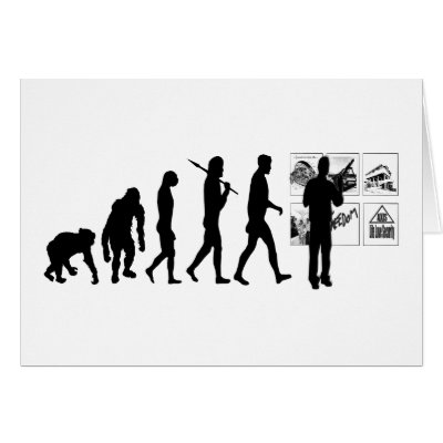 Advertising agency creative director work greeting cards by Funkart