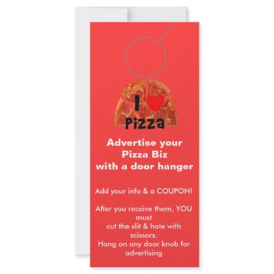Advertising DOOR HANGER promotion tags Customized Rack Card by BlueSkiesPlusLLC