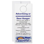 Advertising DOOR HANGER promotion tags Custom Rack Card