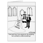 Advertising on a Wedding Gown cards
