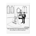 Advertising on a Wedding Gown