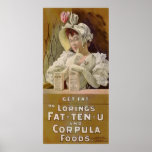 Advertising Poster for Get Fat Food Tablets posters
