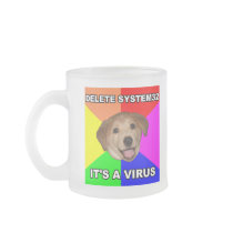 Advice Dog says: Delete the Virus Mug