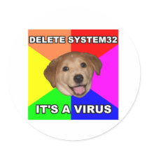 Advice Dog says: Delete the Virus
