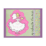 Advice & Wishes Bridal Shower Card postcards