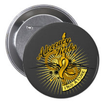 Advocacy Rocks Appendix Cancer Pinback Buttons