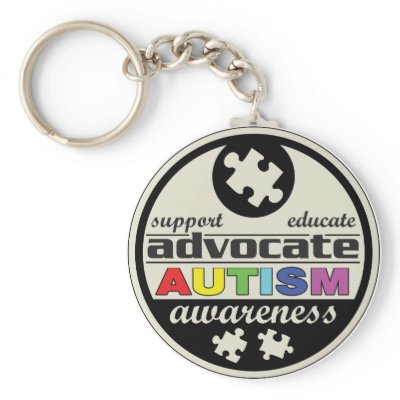 Advocate Autism Awareness Keychains by diseaseapparel