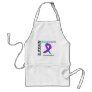Advocate Awareness Grunge Ribbon Domestic Violence Aprons