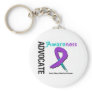 Advocate Awareness Grunge Ribbon Domestic Violence