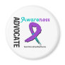 Advocate Awareness Grunge Ribbon Domestic Violence