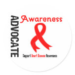 Advocate Awareness - Heart Disease Stickers