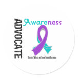 Advocate Awareness Ribbon Domestic Violence stickers