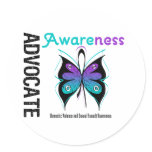 Advocate Awareness v2 Domestic Violence Round Sticker