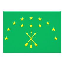 Adygeya Flag Personalized Announcement
