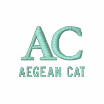Aegean Cat Monogram Embroidered Shirt