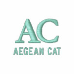 Aegean Cat Monogram embroidered shirts