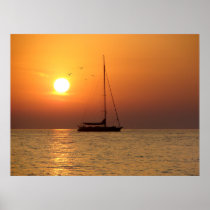 Aegean Sunset Sail - poster