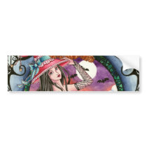 Aelita and Jax - Witch and Cat Bumper Sticker