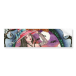 Aelita and Jax - Witch and Cat Bumper Sticker bumper stickers