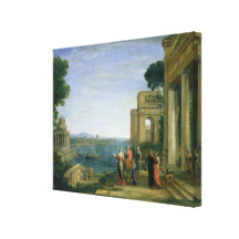 Aeneas and Dido in Carthage, 1675 Canvas Print