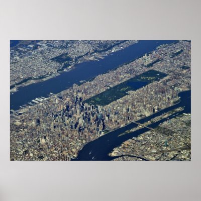 Aerial Central Park Print by captainifr