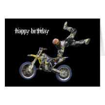 aerial moto-cross #2 greeting cards