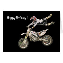 aerial moto-cross #4 greeting card