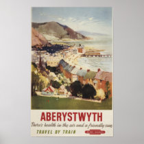 Aerial of Coast British Railways Poster