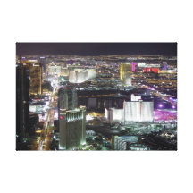Aerial of Las Vegas, west of the strip. Gallery Wrap Canvas