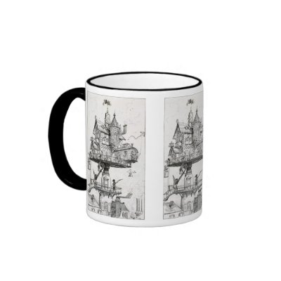 Aerial Rotating House Coffee Mug by MyOtherPlanet