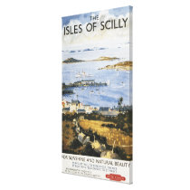 Aerial Scene of Town and Dock Railway Poster canvas prints